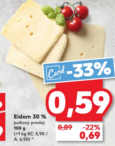 Eidam syr 30 %