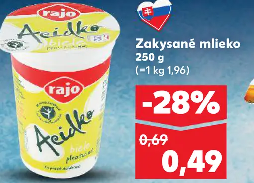 Rajo Acido zakysané mlieko