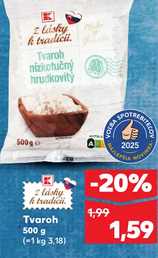 Klasik tvaroh nízkotučný hrudkovitý