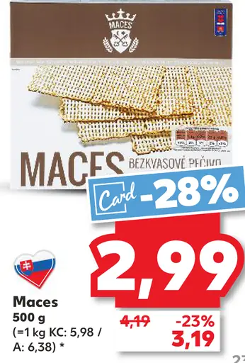 Maces bezvaječné plátky