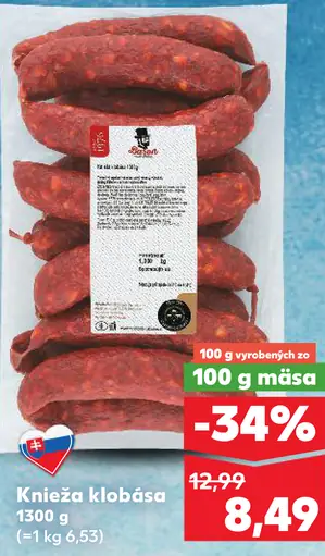 K-Classic Knieža klobása