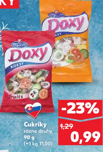 Doxy roksy fruits cukríky