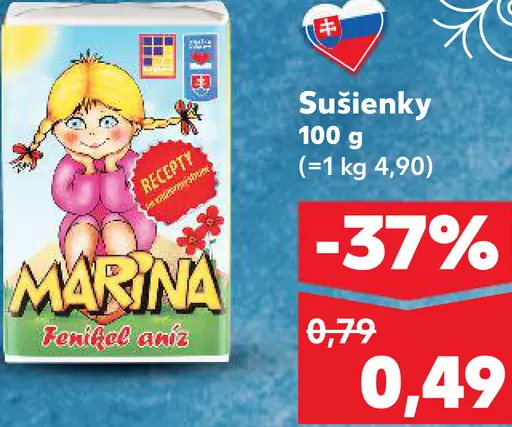Marina rumové rezy sušienky