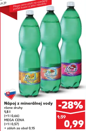 Nápoj z minerálnej vody