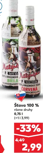 Matyšák hroznová šťava