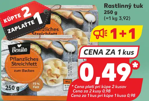 Berida rastlinný tuk na pečenie