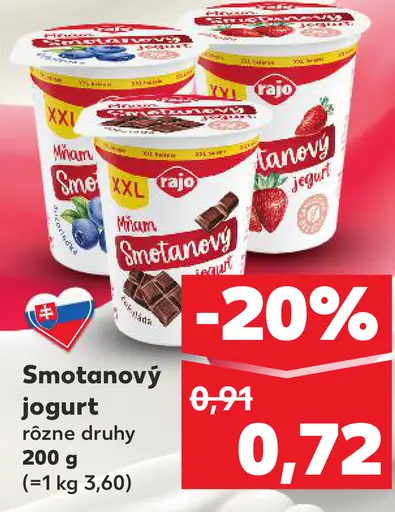 Rajo Mňam Smotanový jogurt nugát
