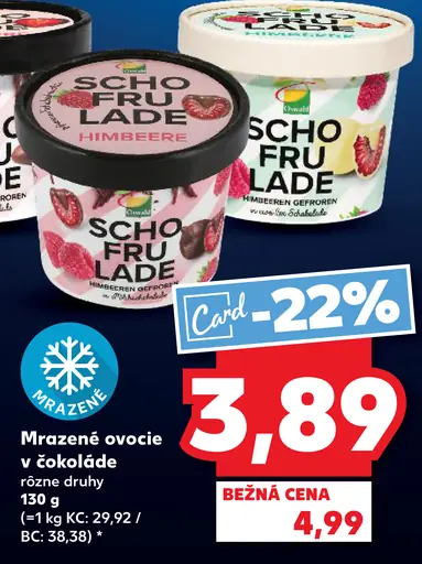 Scho Fru Lade mrazené ovocie v čokoláde