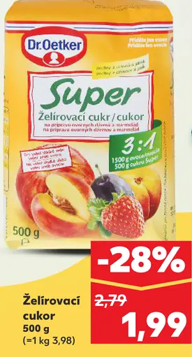 Dr. Oetker Super želírovací cukor 3:1