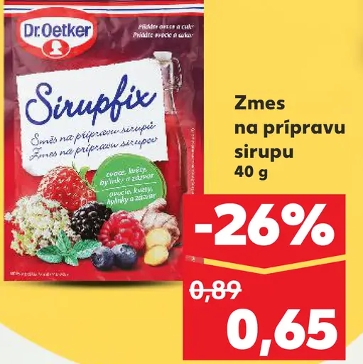Dr. Oetker Sirupfix zmes na prípravu sirupu