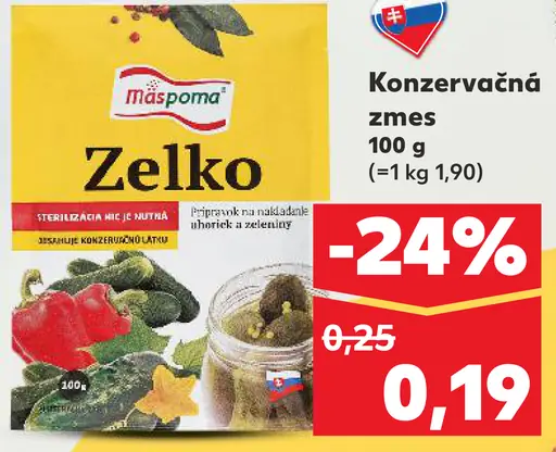 Máspoma Zelko konzervačná zmes