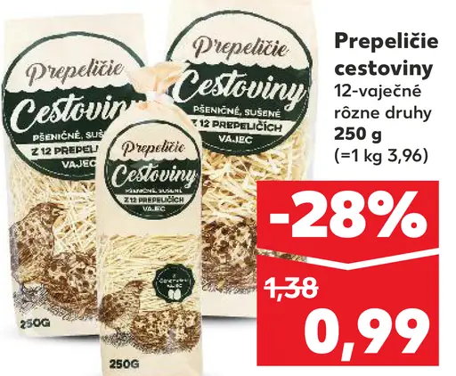 Przepiórka prepelicie cestoviny 12-vaječné