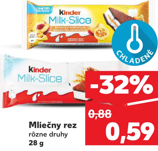 Kinder Milk-Slice Mliečny rez