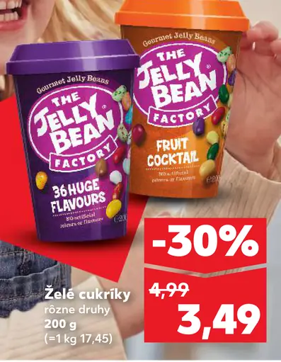 The Jelly Bean Factory želé cukríky rôzne druhy