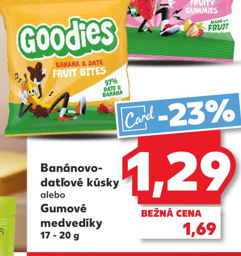 Goodies banánovo-datľové kúsky