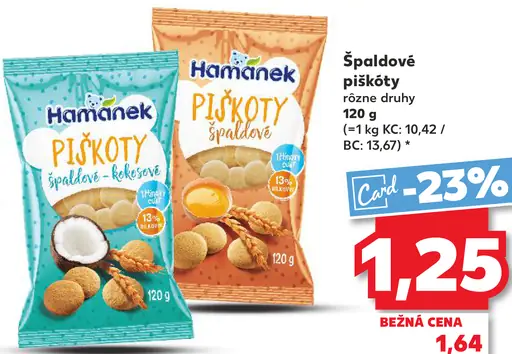 Hamanek špaldové piškóty pre deti