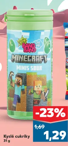 Sour Bang Minecraft minis kyslé cukríky