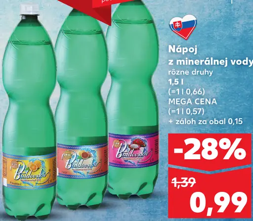 Baldovská nápoj z minerálnej vody