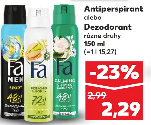 Fa antiperspirant