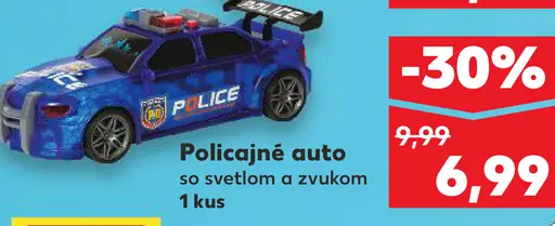 Policajné auto so svetlom a zvukom