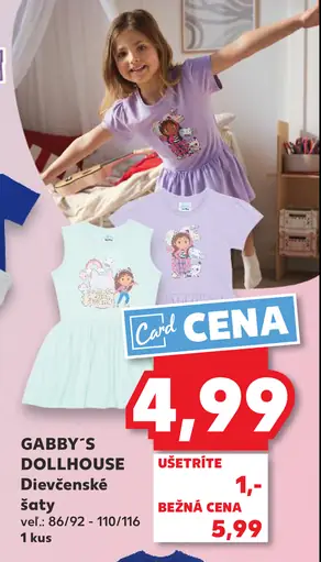 Gabby's Dollhouse dievčenské šaty