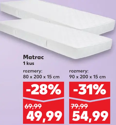 Matrac 80 x 200 x 15 cm