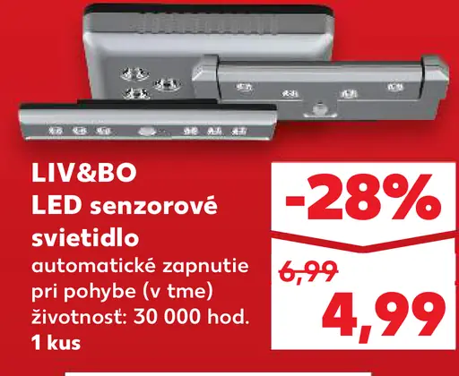 LIV&BO LED senzorové svietidlo rôzne druhy
