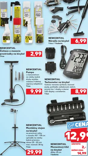 Newcential čistiace a mazacie prostriedky na bicykel