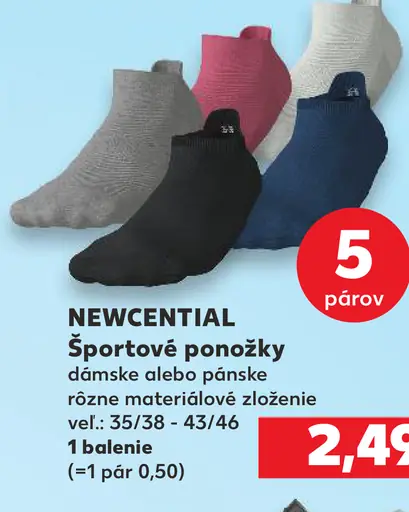 Newcential športové ponožky dámske alebo pánske