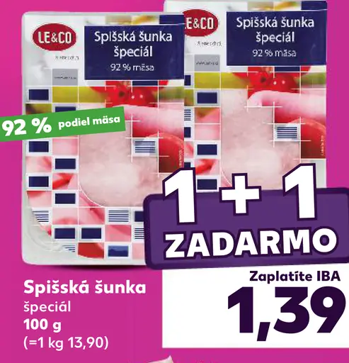 Le&Co Spišská šunka špeciál
