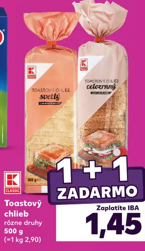 K-Classic Toastový chlieb