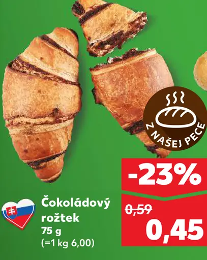 Čokoládový rožtek