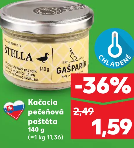 Stella Kačacia pečeňová paštéta