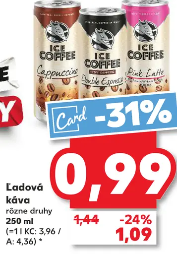 K-Classic Ice Coffee Cappuccino plechovka