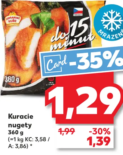 Kuracie nuggety mrazené
