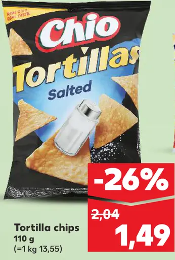 K-Classic tortilla chips salted