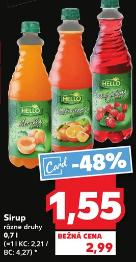Hello sirup viac druhov