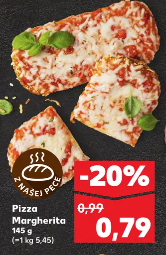 Pizza Margherita pečivo