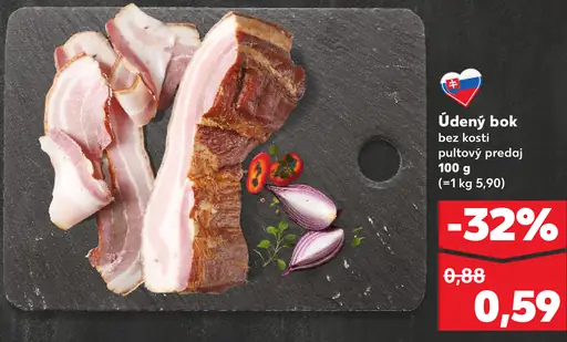 Kaufland údený bok bez kosti