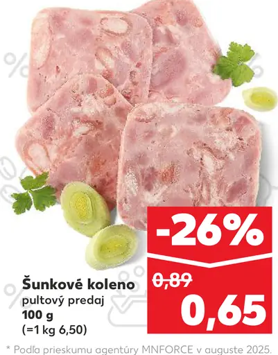 Mäspoma Šunkové koleno pultový predaj