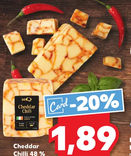 Cheddar Chilli syr 48 %