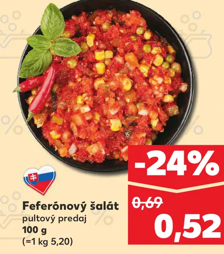 Feferónový šalát
