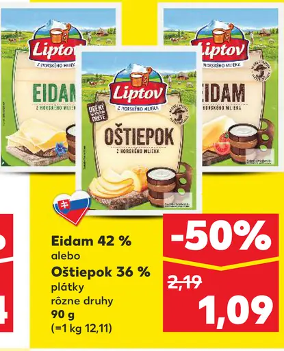 Liptov Ovčia tehla údený oštiepok 36 % plátky