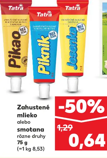 Tatra Zahustené mlieko alebo smotana