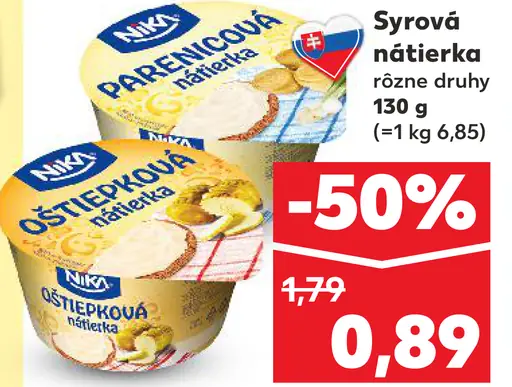 Milsy Syrová nátierka rôzne druhy