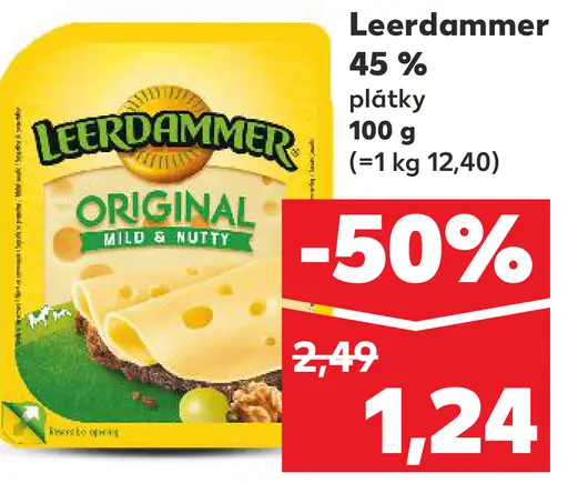 Leerdammer Original 45 % plátky