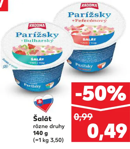 Aro šalat parížsky alebo bulharský