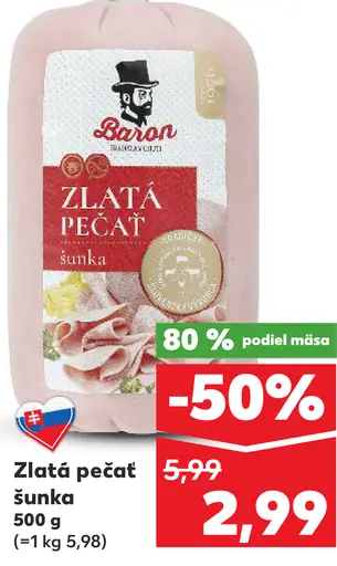 Baron Zlatá pečať šunka