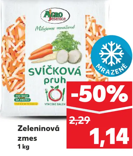 Aro zeleninová zmes sviečková pruh mrazená