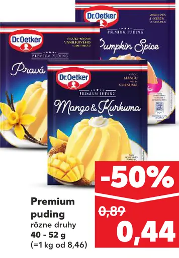 Dr. Oetker Premium puding rôzne druhy